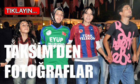 Rizeliler Taksimde Coştu