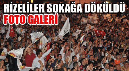 Rizede Seçim Kutlaması