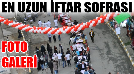 İkizdere de En Uzun İftar Sofrası