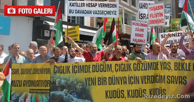 Rizede Filistin`e Destek