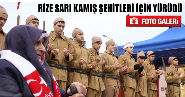 Rize Sarıkamış Şehitleri için Yürüdü