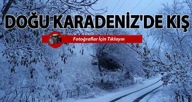 Doğu Karadeniz`de Kış Etkili Oluyor