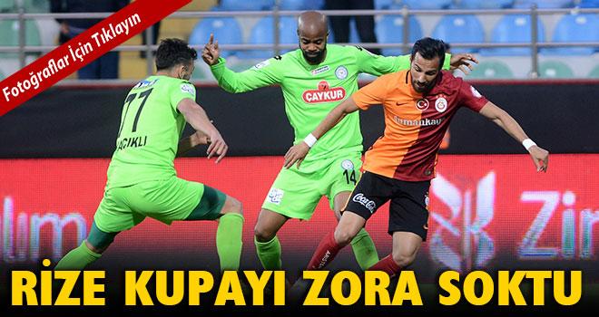 Çaykur Rizespor-Galatasaray maçından kareler