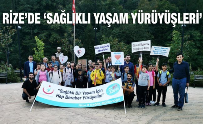 Sağlıklı Yaşam İçin Yürüyüş Düzenlediler