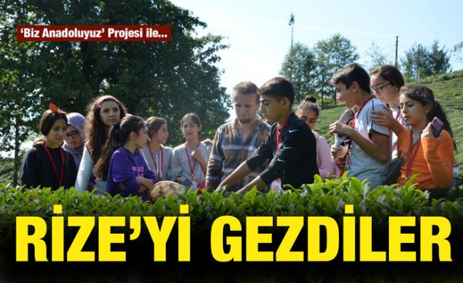 Elazığlı Öğrenciler Rize'yi Gezdi