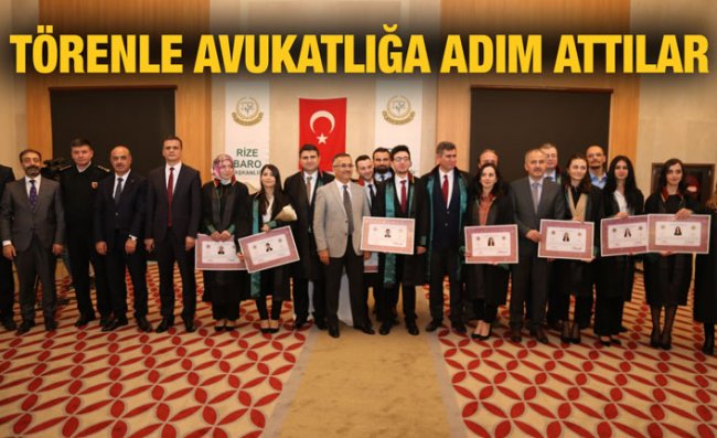 Yeni Avukatlar İçin Ruhsat Töreni Düzenlendi