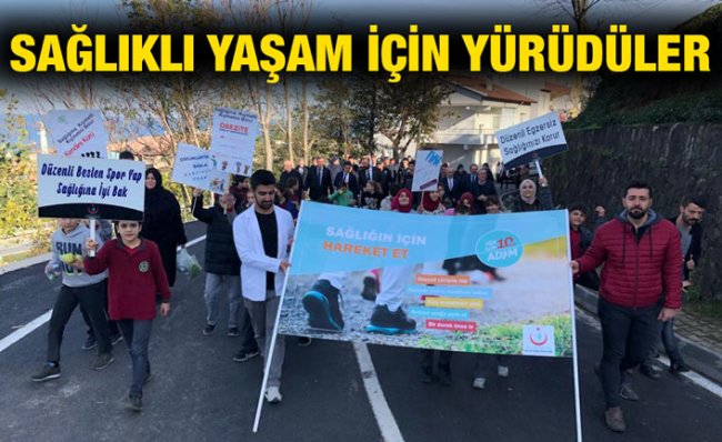İyidere ve İkizdere’de Sağlıklı Yaşam Yürüyüşü