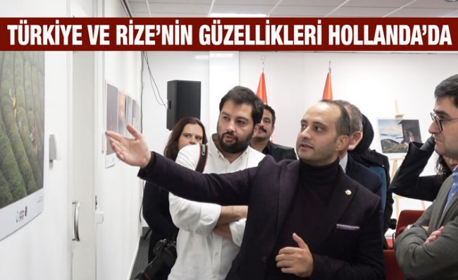 Amsterdam'da Rize'den Kareler Sergilendi
