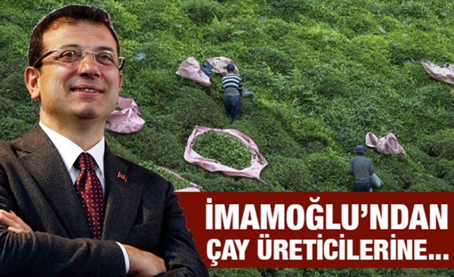 İmamoğlu'ndan Çay Üreticilerine Maske Desteği
