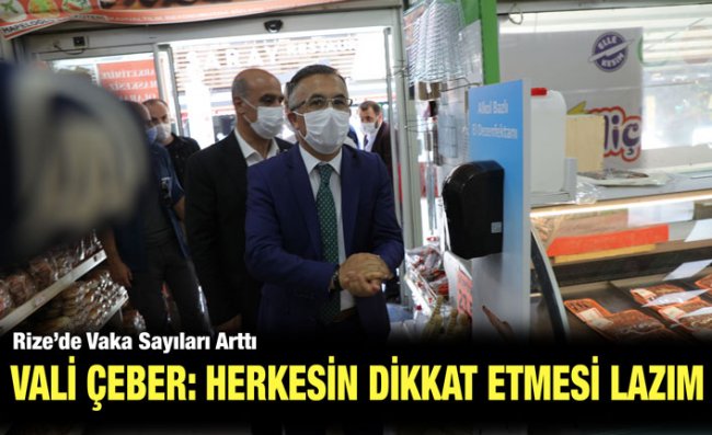 Rize'de Kovid-19 Denetimi Yapıldı