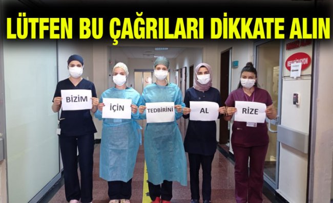 Sağlık Çalışanları Tedbirlere Uyulması İçin Çağrıda Bulundu