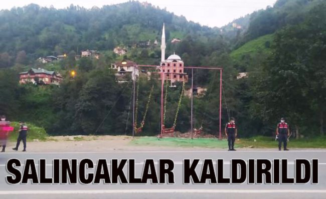 Fırtına Vadisi'nde Riskli Salıncaklar Kaldırıldı
