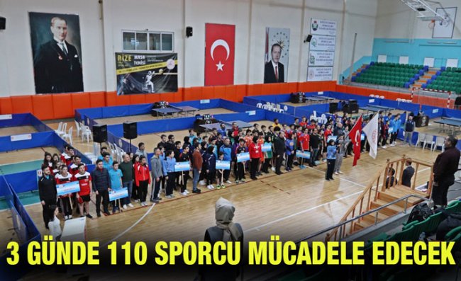 Rize'de Masa Tenisi Grup Müsabakaları Başladı