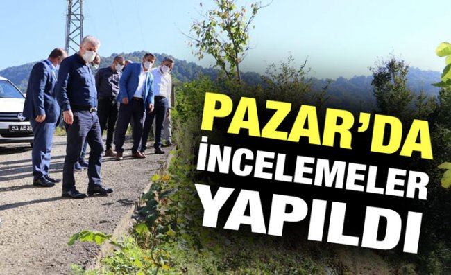 Türüt, Pazar'daki Yatırımları İnceledi