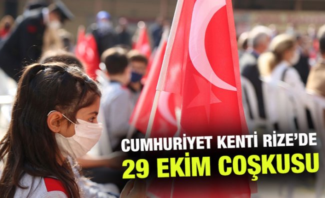 Cumhuriyetin 97'nci Yılı Rize'de Coşkuyla Kutlandı