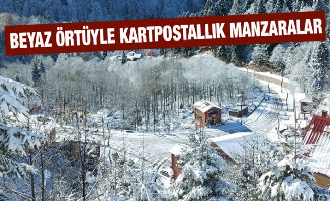 Rize ve Artvin'in Yüksek Kesimlerinde Kar Etkili Oluyor