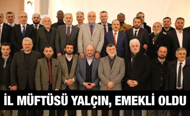 Emekli Olan İl Müftüsü Yalçın İçin Veda Yemeği