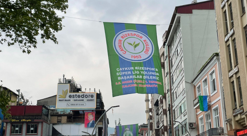 Rize sokaklarında Süper Lig heyecanı