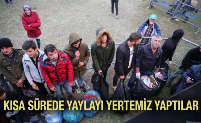 Ovit Yaylası'nda Ödüllü Çöp Toplama Yarışması