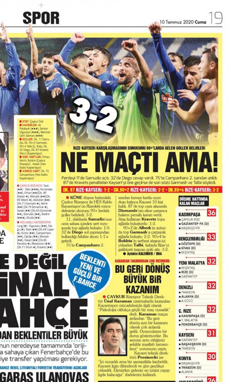 Küme düşme hattını yakından ilgilendiren müsabakada iki takımda var gücüyle mücadele etti.