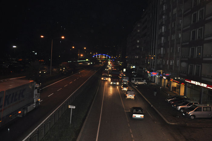 Rize sahil yolu´ndan bir akşam fotoğrafı