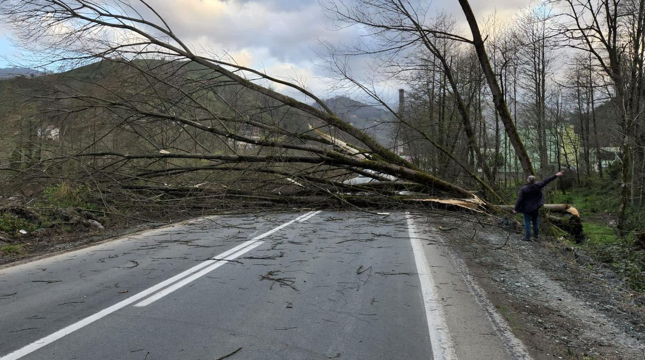 Rize'de şiddetli fırtına etkili oldu 
