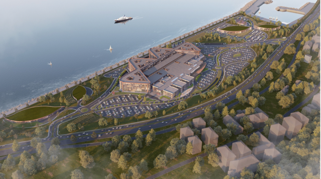 Rize Şehir Hastanesi projesinin yeni görselleri paylaşıldı