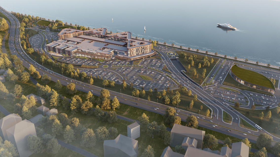 Rize Şehir Hastanesi projesinin yeni görselleri paylaşıldı