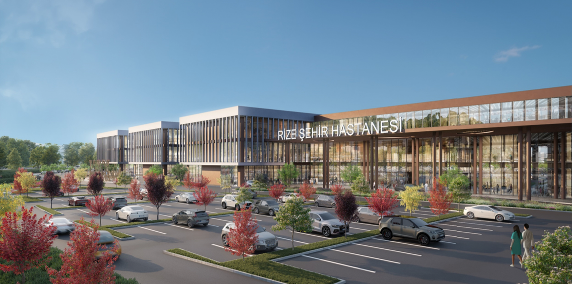 Rize Şehir Hastanesi projesinin yeni görselleri paylaşıldı