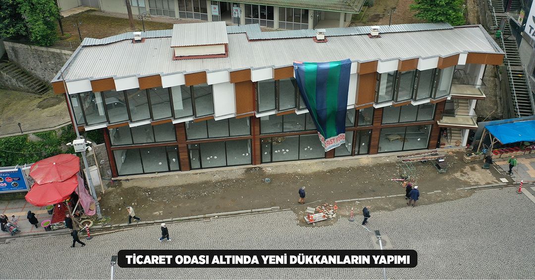 Ticaret Odası Altında Yeni Dükkanların Yapımı