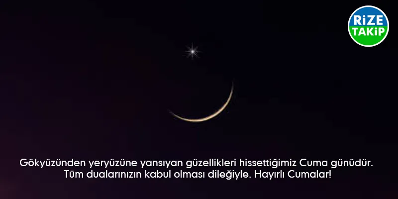 Yüce Allah, Cuma gününü bizlere bereketli kılsın. Dualarımızı kabul etsin, yollarımızı aydınlatsın. Hayırlı Cumalar!