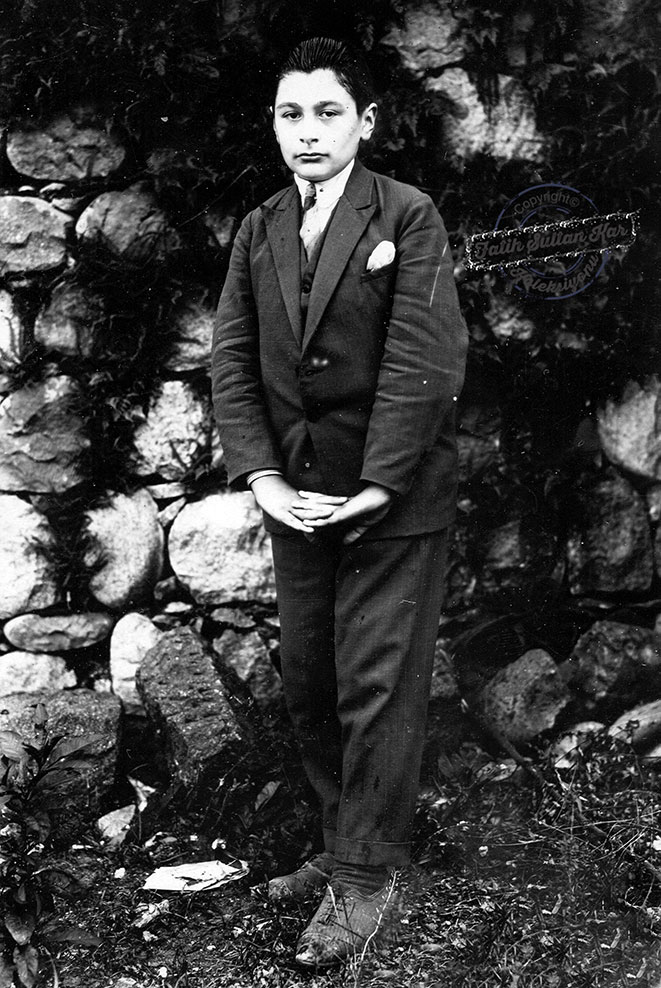 Rize Ortaokulunun 197 numaralı öğrencisi Süleyman Kazmaz. (Rize, 1930)