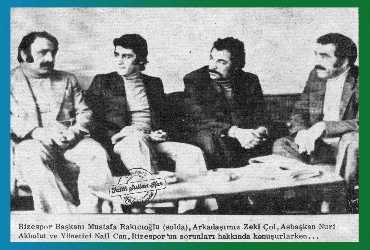 Rizespor birinci Milli Ligdeki kadrosunu kurmak için yoğun bir çalışma ortamına giriyordu. Bu maksatla Rize Belediye Başkanı Bülent Koç, Yönetim Kurulu üyesi Mehmet Mataracı, Başkan Fehmi Ekşi İstanbula gitmiş, Sipahi Ocağı Kulübünde hemşehrilerimiz toplantıya davet edilmişlerdi. Kotil toplantıda yaptığı konuşmada: Rizespor için bir araya geldik. Ocak ayında da yine beraber olmuş Rizesporun birinci lige çıkması için var gücümüzle görevimizi yapmaya çalışmıştık. Hepimizin kalbindeki his Rizesporun kümede kalması için İstanbuldan maddi manevi her türlü desteği görmesidir. Rizespor birinci ligden düşerse bu bizim ve çocuklarımız için dahi bir yüz karasıdır demiş İstanbuldaki işadamlarını göreve çağırmıştı.