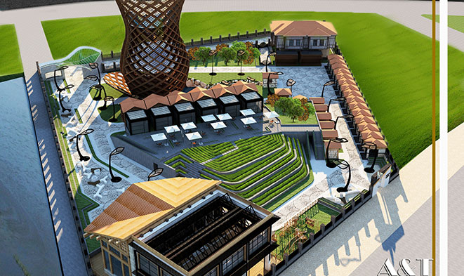 Projenin inşaat alanı 4 bin 10 m² dir.