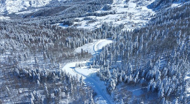 Karla Kaplı Küre Dağları Görsel Şölen Sunuyor