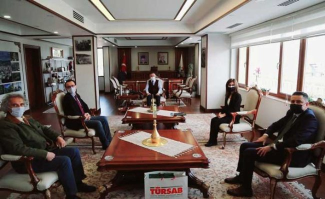 TÜRSAB'dan Vali Çeber'e Ziyaret