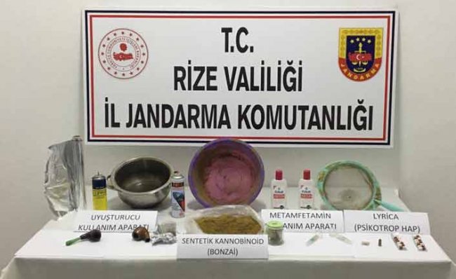 Rize'de Uyuşturucu Operasyonunda 2 Şüpheli Gözaltına Alındı