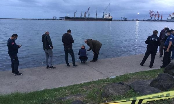 Samsun'da, Denizde Cenin Bulundu
