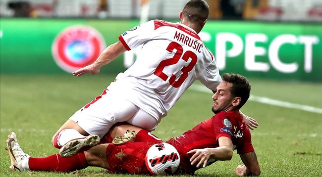 Ay-yıldızlı Milliler Dünya Kupası yolunda Karadağ ile 2-2 berabere kaldı