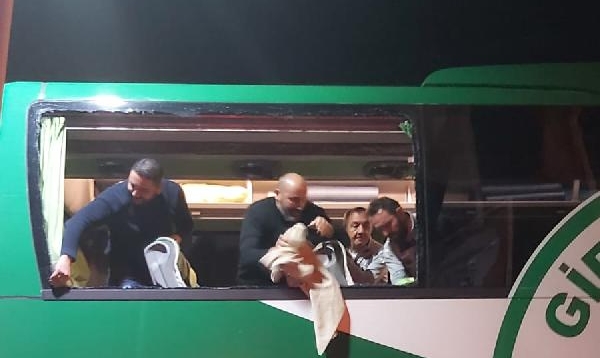 Giresunspor kafilesine taşlı saldırının şüphelisi yakalandı