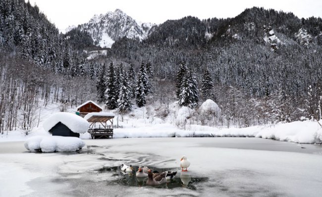 Kaçkar Dağları Milli Parkı beyaz örtüyle kaplandı