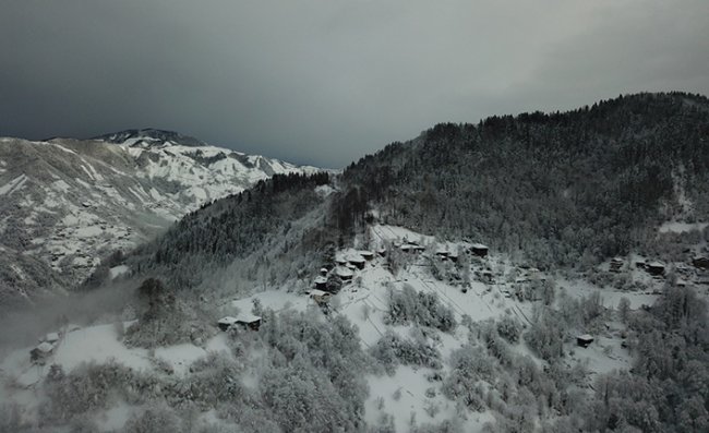 Çamlıhemşin'de Kış Güzelliği