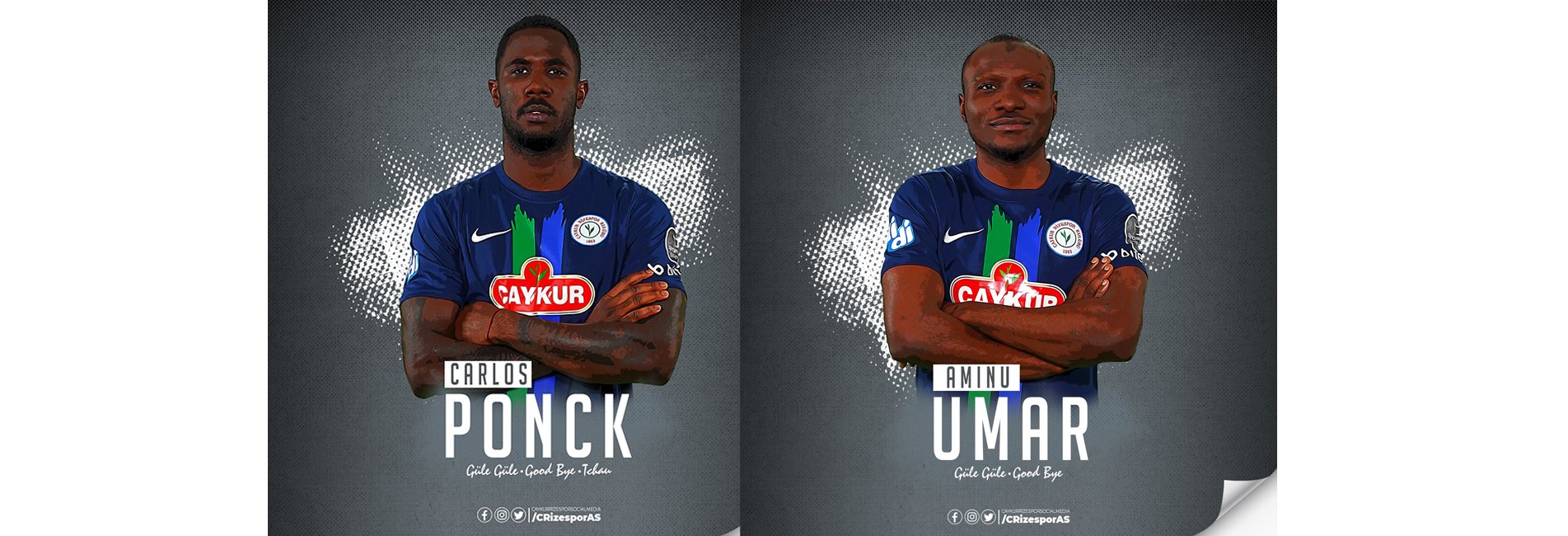 Çaykur Rizespor'dan Umar ve Ponck'a Veda