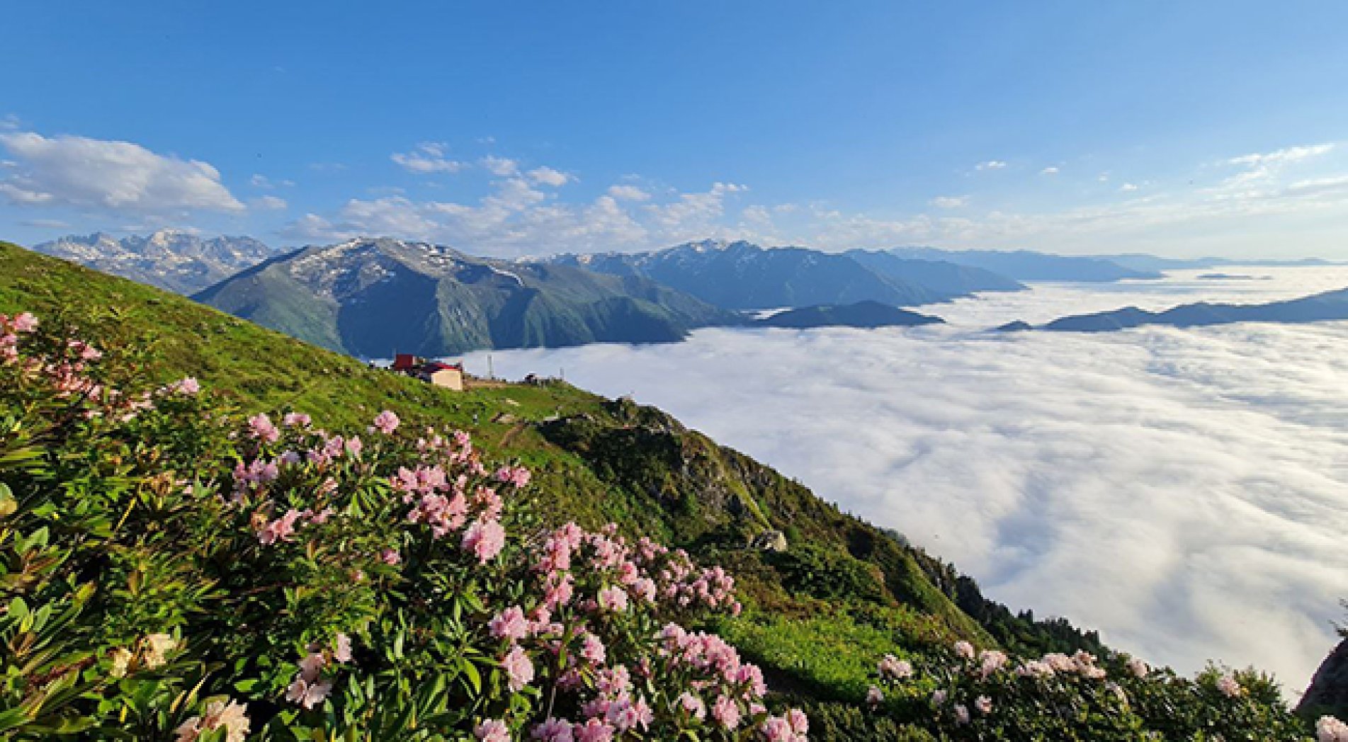 Bulutların üzerindeki Huser Yaylası Doğa Tutkunlarını Ağırlıyor