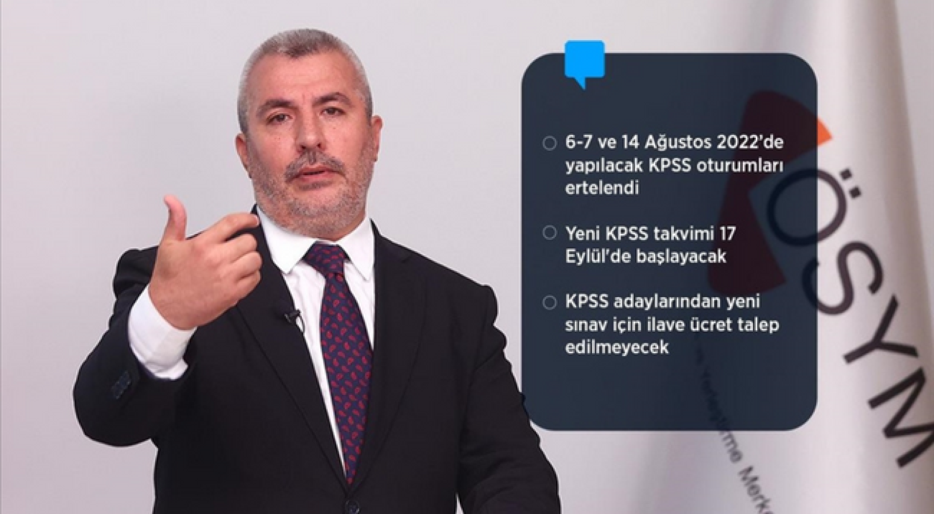 ÖSYM Başkanı Ersoy: 31 Temmuz'da yapılan KPSS oturumları iptal edildi