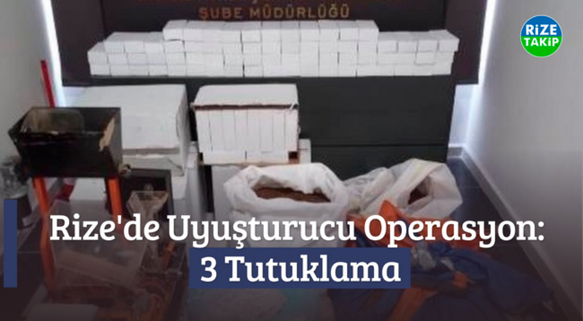 Rize'de Uyuşturucu Operasyon: 3 Tutuklama