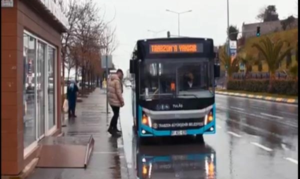 Trabzon’da otobüse binenlere ‘o sene bu sene’ sürprizi