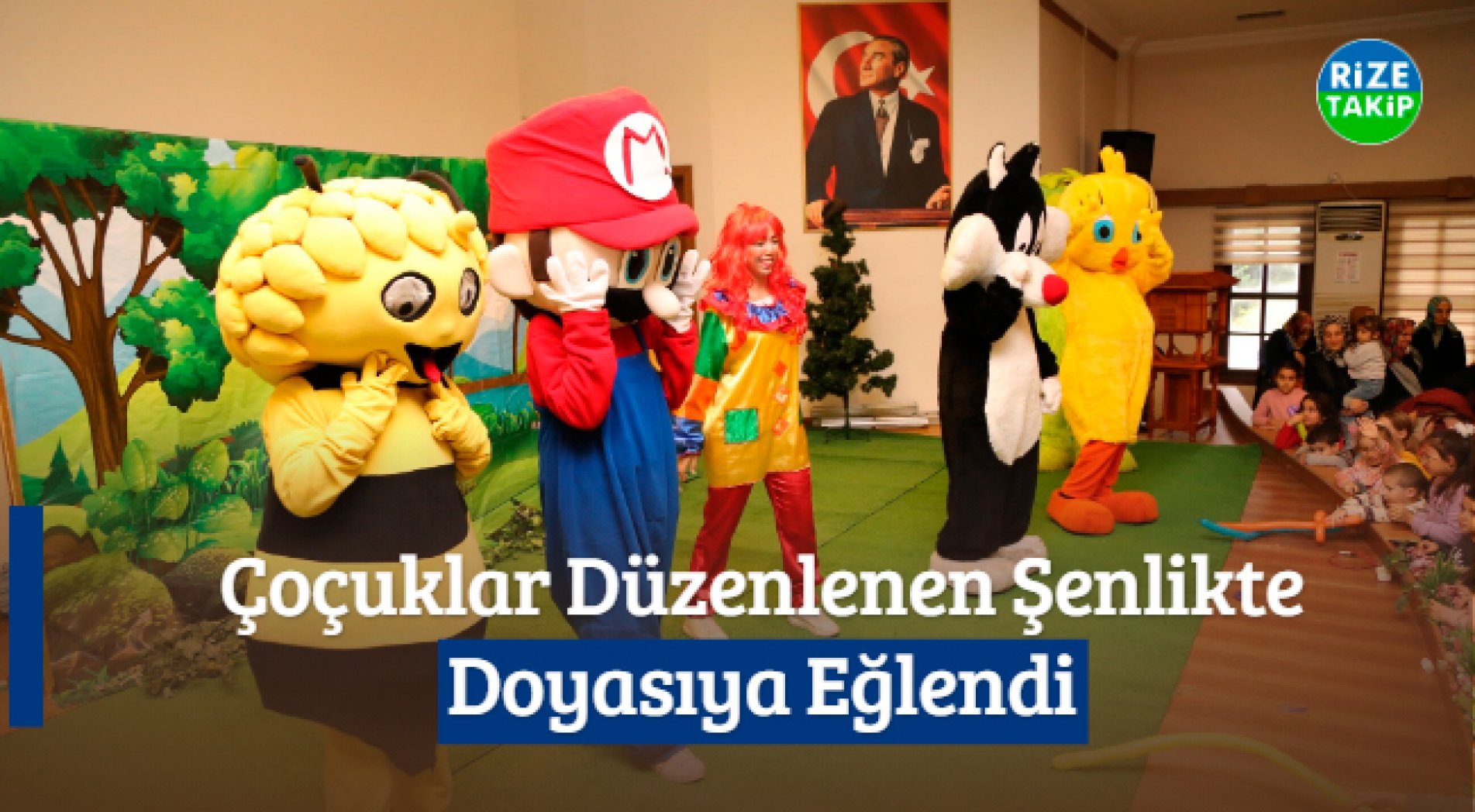 Çoçuklar Düzenlenen Şenlikte Doyasıya Eğlendi