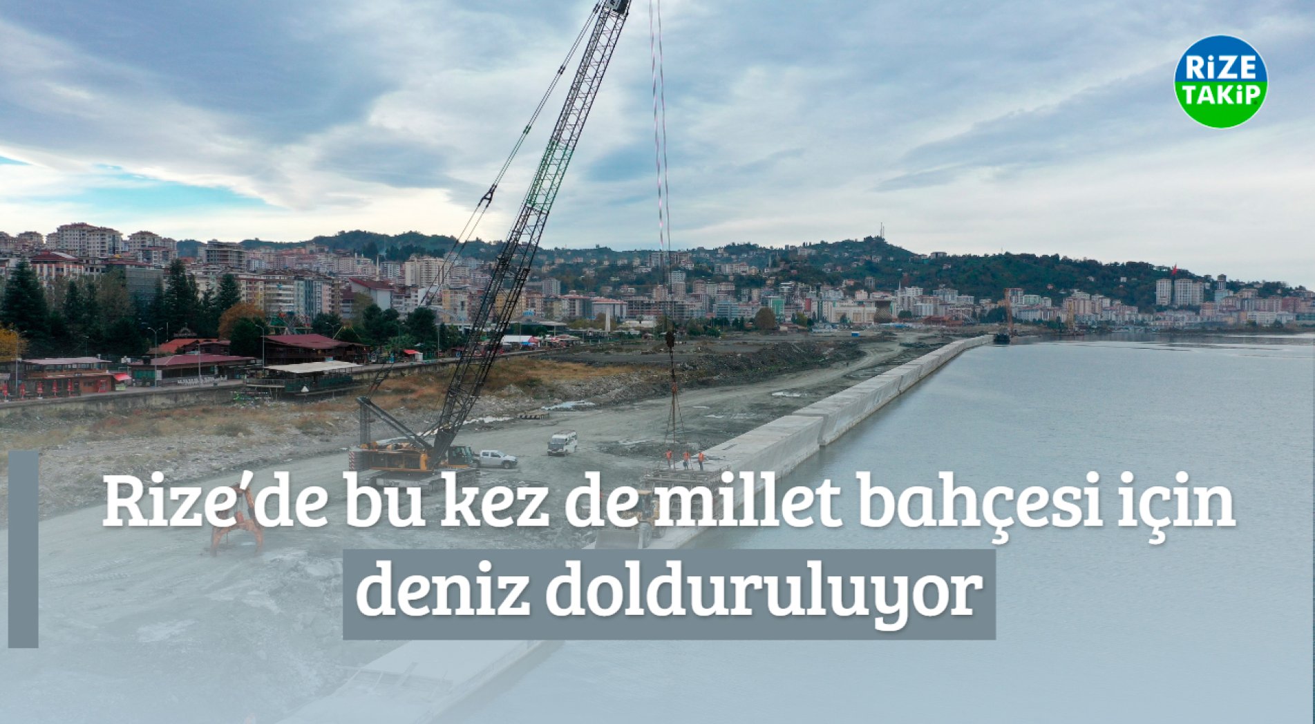 Rize’de Bu Kez de Millet Bahçesi İçin Deniz Dolduruluyor