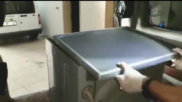 Çamaşır makinesinden 1 milyon liralık uyuşturucu çıktı